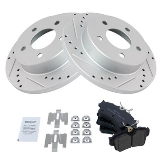 TRQ® - Performance Semi-Metallic Rear Brake Kit