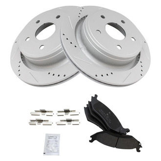 TRQ® - Performance Semi-Metallic Rear Brake Kit