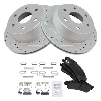 TRQ® - Performance Semi-Metallic Rear Brake Kit