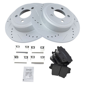 TRQ® - Performance Ceramic Rear Brake Kit