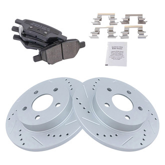 TRQ® - Performance Semi-Metallic Rear Brake Kit