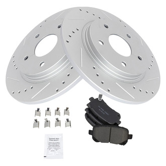TRQ® - Performance Ceramic Rear Brake Kit