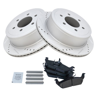 TRQ® - Performance Ceramic Rear Brake Kit
