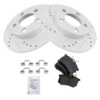 TRQ® - Performance Ceramic Rear Brake Kit
