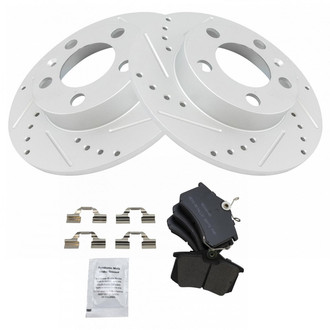 TRQ® - Performance Semi-Metallic Rear Brake Kit