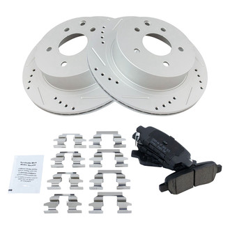 TRQ® - Performance Ceramic Rear Brake Kit