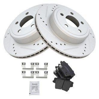 TRQ® - Performance Ceramic Rear Brake Kit