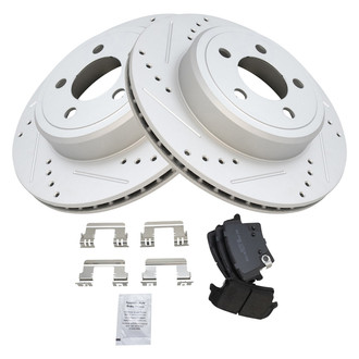 TRQ® - Performance Semi-Metallic Rear Brake Kit