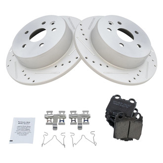 TRQ® - Performance Ceramic Rear Brake Kit