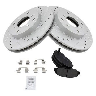 TRQ® - Performance Semi-Metallic Front Brake Kit