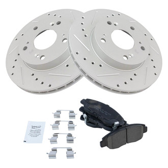 TRQ® - Performance Ceramic Front Brake Kit