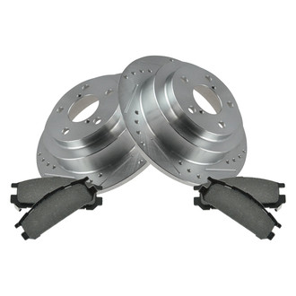 TRQ® - Performance Semi-Metallic Rear Brake Kit