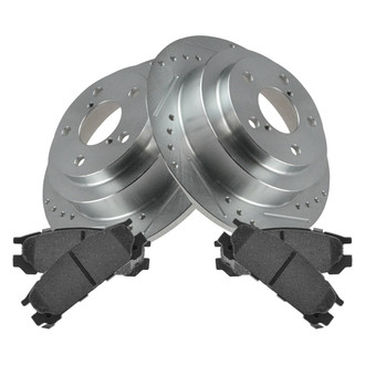 TRQ® - Performance Ceramic Rear Brake Kit