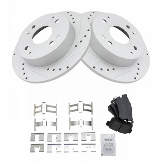 TRQ® - Performance Semi-Metallic Rear Brake Kit