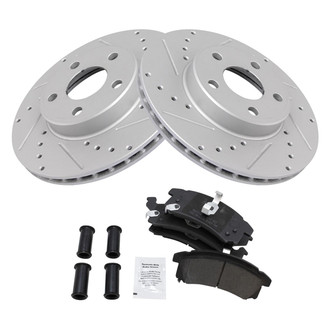 TRQ® - Performance Semi-Metallic Front Brake Kit