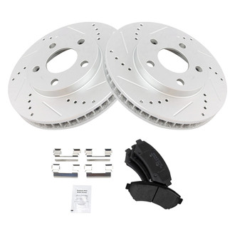 TRQ® - Performance Semi-Metallic Front Brake Kit