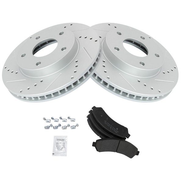 TRQ® - Performance Semi-Metallic Front Brake Kit