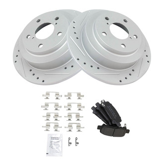 TRQ® - Performance Semi-Metallic Rear Brake Kit