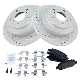 TRQ® - Performance Ceramic Rear Brake Kit