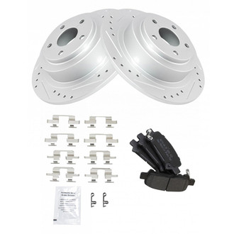 TRQ® - Performance Semi-Metallic Rear Brake Kit