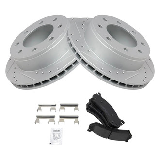 TRQ® - Performance Ceramic Rear Brake Kit