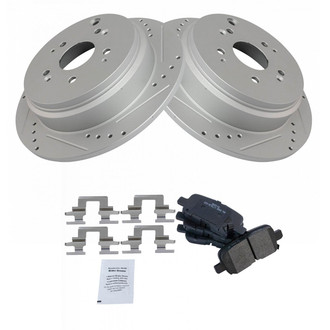 TRQ® - Performance Semi-Metallic Rear Brake Kit