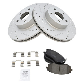 TRQ® - Performance Ceramic Front Brake Kit