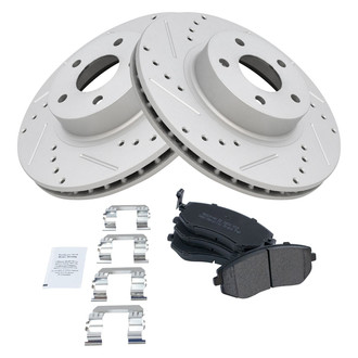 TRQ® - Performance Semi-Metallic Front Brake Kit