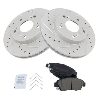 TRQ® - Performance Ceramic Front Brake Kit