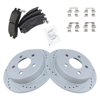 TRQ® - Performance Ceramic Rear Brake Kit