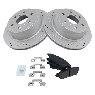 TRQ® - Performance Semi-Metallic Rear Brake Kit