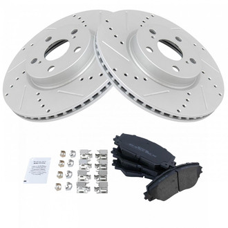 TRQ® - Performance Semi-Metallic Front Brake Kit