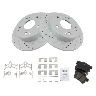 TRQ® - Performance Ceramic Rear Brake Kit