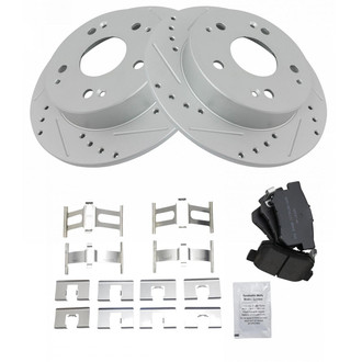 TRQ® - Performance Semi-Metallic Rear Brake Kit