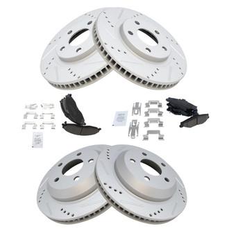 TRQ® - Performance Ceramic Front and Rear Brake Kit