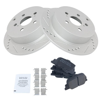 TRQ® - Performance Semi-Metallic Rear Brake Kit