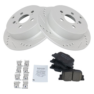 TRQ® - Performance Ceramic Rear Brake Kit