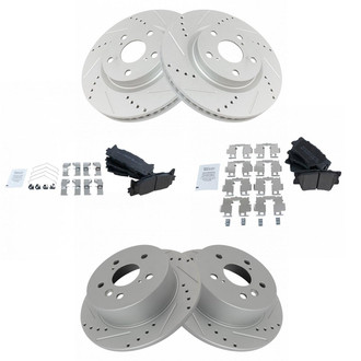 TRQ® - Performance Semi-Metallic Brake Kit