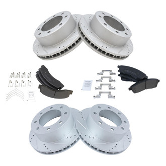 TRQ® - Performance Semi-Metallic Brake Kit