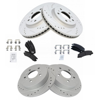TRQ® - Performance Semi-Metallic Brake Kit