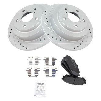 TRQ® - Performance Semi-Metallic Rear Brake Kit