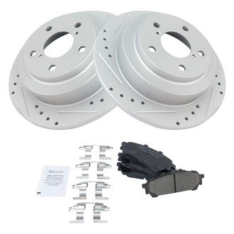 TRQ® - Performance Ceramic Rear Brake Kit