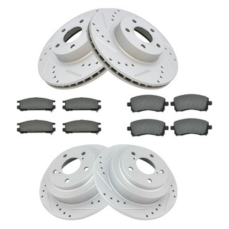 TRQ® - Performance Semi-Metallic Brake Kit