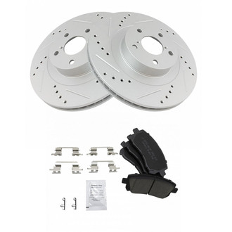 TRQ® - Performance Ceramic Front Brake Kit