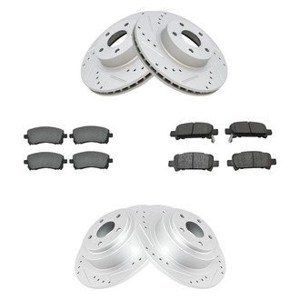 TRQ® - Performance Semi-Metallic Brake Kit