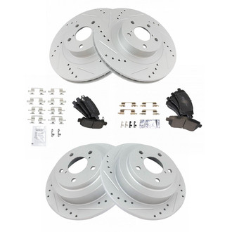 TRQ® - Performance Semi-Metallic Brake Kit