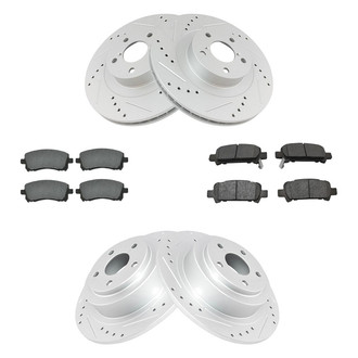 TRQ® - Performance Semi-Metallic Brake Kit