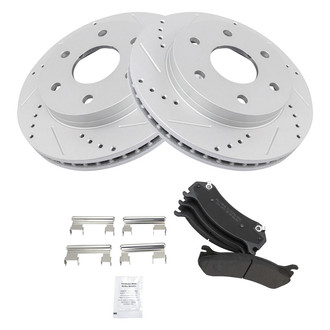 TRQ® - Performance Semi-Metallic Front Brake Kit