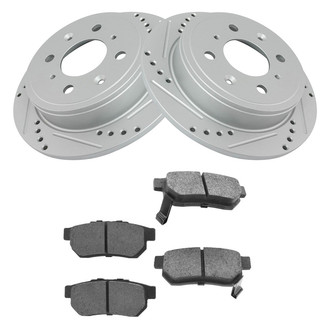TRQ® - Performance Semi-Metallic Rear Brake Kit