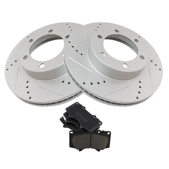 TRQ® - Performance Ceramic Front Brake Kit